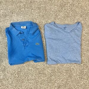 Polo Ralph Lauren and Lacoste Classic Size L Shirt bundle for Men